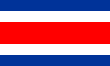 Nasjonalflagg, Costa Rica