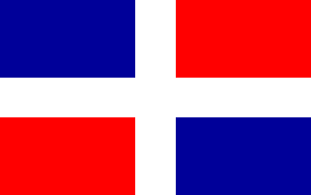 Nasjonalflagg, Den dominikanske republikk
